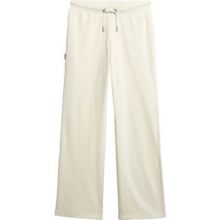 Superdry SUPERDRY Cream Velour Wide Leg Joggers