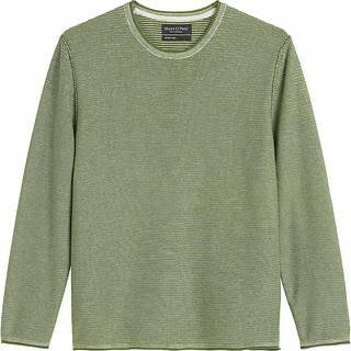 Marc O'Polo Herren Pullover grün Gestreift