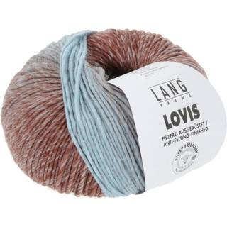Lang Yarns Lovis 003 Indhold: 100% ekstrafin merinould Vægt/længde: 50 g = ca. 170 meter Anbefalede pinde: 4.5-5 mm Strikkefasthed: 10 x 10 cm = 19 m x 27 p Vask: Maskinvask ved op til 30 ℃ / Tåler ikke tørretumbling / Brug aldrig skyllemiddel.