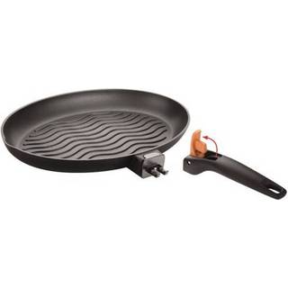 Grillpande oval 35 x 26 cm. med aftageligt håndtag