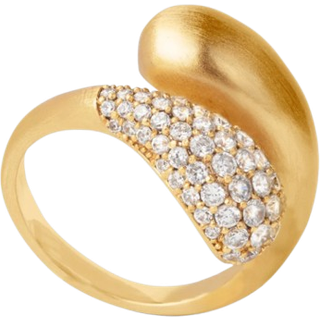 By Biehl Ocean Flow DuoSparkle ring - Forgyldt