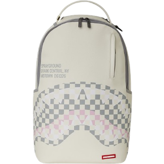 Sprayground Cream Check Shark Central Rygsæk creme