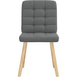 Spisebordsstole Stof - 2 / Mørkegrå