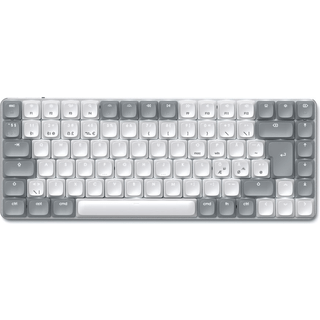 Satechi SM1 Slim Mechanical Backlit Keyboard Nordic Layout - Light Grey - Tastatur - Uden Numpad - Nordisk - Hvid