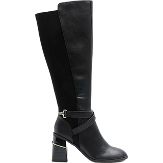 River Island River Island Black Stretch Blocked Heeled Boots