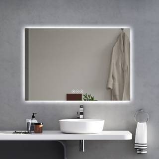 Koniseur Backlight badeværelses spejl, LED, Antidug og Touchsensor (Variant: Størrelse: Højde 75 cm Brede 120 cm)