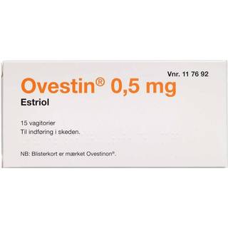 Ovestin 2care4 Vagitorier, 0,5 mg - 15 stk.