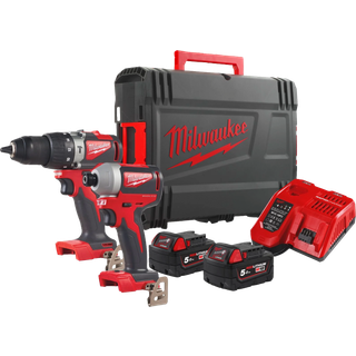 Milwaukee M18 BLPP2A2-502X 18V 2 x Maskiner + Batterier, Lader og Kuffert (4933464522)