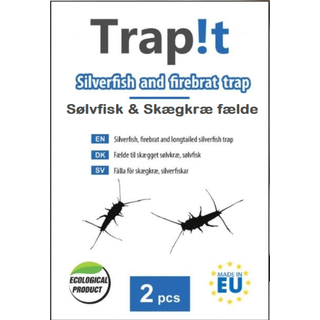 Sølvfisk- & Skægkræ fælde 2 stk - Fra Trap it.