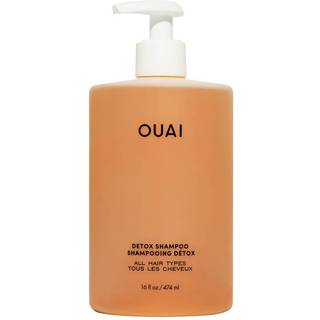 Ouai detox shampoo - afklarende shampoo til opbygning af snavsolieprodukt og hårdt vand - æble cider eddike & keratin til rent opdateret hår - su