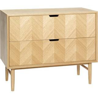 Hübsch Herringbone kommode med skuffer Eg