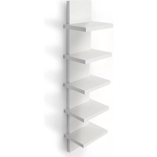 Bloddream 5 -lags v?ghylder Hvid lodret s?jlehylde Floating Storage Home Decor Organizer Tall Tower Design Utility Hylder Sovev?relse Stue 30,7 3