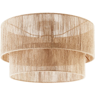 Loftlampe Lignea Lux af jute i boho-stil, 40W - brun
