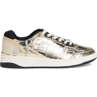 MK Rebel Metallic Crocodile Embossed Leather - Gold - Michael Kors - EU 37