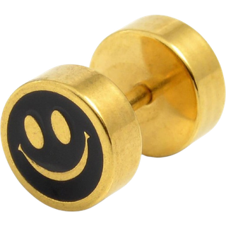 Sentio | 8 mm Guldfarvet Kirurgisk Stål Smiley Ørestik