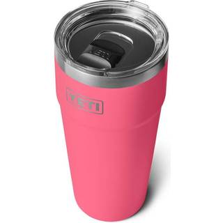 Yeti Rambler 30 Oz Stabelbar tumbler Rustfrit st?l Vakuum isoleret med magslider L?g Tropisk lyser?d