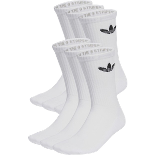 Trefoil Cushion Crew sokker, 6 par - White - 31-33