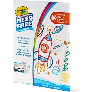 Crayola Color Wonder Mess Free Coloring Blank Farvel?gningssider 50 T?lling Printable Page Refill Set