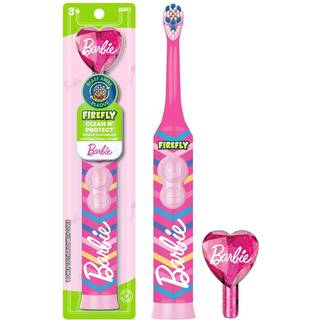 Firefly Clean N' Protect Barbie-tandbrste med antibakterielt dksel Blde brster Batteri inkluderet Alders 3+ 1 Antal