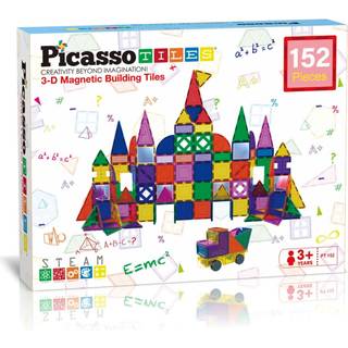 PicassoTiles 152pc Magnetic Tiles set