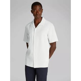 Linen Cotton Cuban Collar Shirt - Grey - 3XL