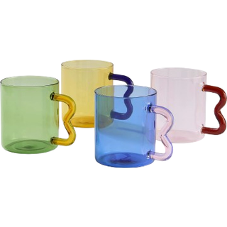PARIS Krus af glas - Flerfarvet