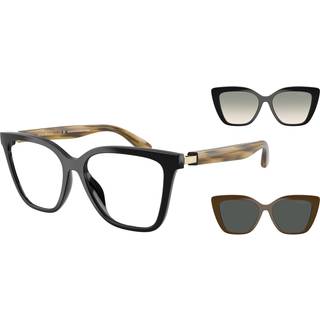 Emporio Armani Kvinde EA4254U 62671W Solbriller Injiceret Sort Transparent Cat Eye Normal