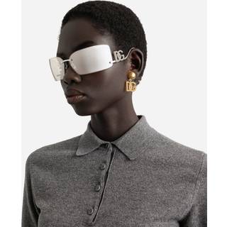 Dolce & Gabbana Kvinde DG2319 05/6G Solbriller Metal Sølv Firkantet Normal
