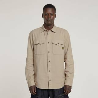 Marine Slim Shirt - Beige - Men