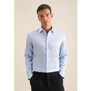 Seidensticker Herren Hemd blau Slim Fit