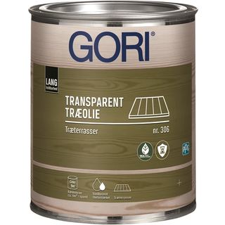 GORI 306 Træterrasseolie farveløs 0,75L
