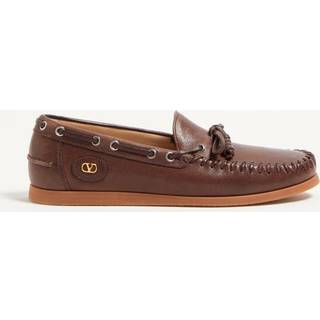 Valentino Garavani Palm Avenue leather boat shoes - brown - EU 41.5