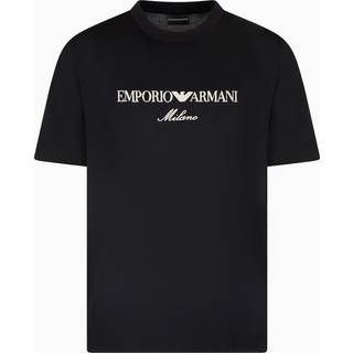 Emporio Armani Short Sleeve Logo T Shirt Navy