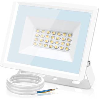Outlet: LED Slim Projektør 50W 4000K Hvid - Støbt Aluminium - Kulør : Neutral