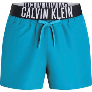 Logo Waistband Swim Shorts - Intense Power - Blue - L
