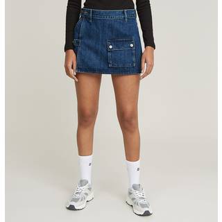 Micro Denim Skort - Dark blue - Women