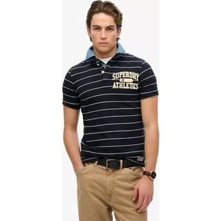 Superdry Superdry Blue Vintage Athletic Jersey Slim Fit Polo Shirt