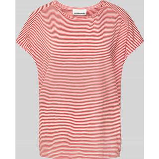 ARMEDANGELS Women's Ofeliaa Lovely Stripes T-shirt Damer størrelse M farve pink