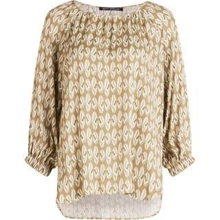 Print Bluse - Grafisk - Khaki