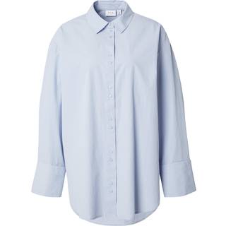 VILA Vimarlene L/S LOOSE SHIRT/LN L Kentucky Blue 44