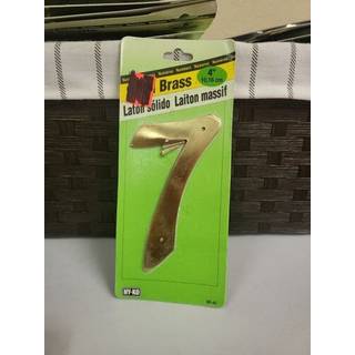 Hy-Ko Products BR-40/7 Metal House Number 7 (syv) Messing