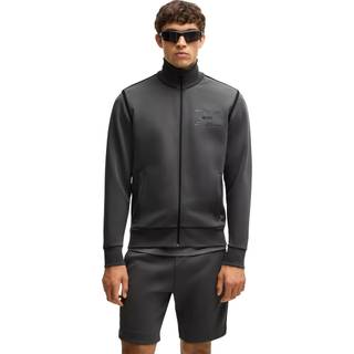BOSS Skaz Tape Full Zip Sweatshirt Grey