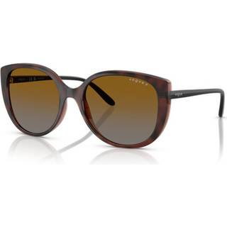 VOGUE EYEWEAR Kvinde VO5623S 2386T5 Solbriller Nylon Brun Grå Sommerfugl Polariseret Skygge