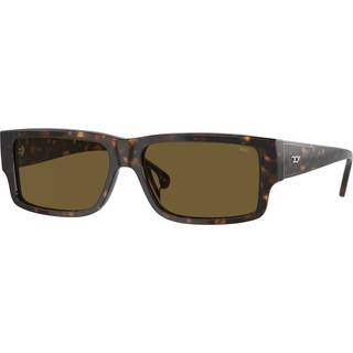 DIESEL Mand DL2003 713/73 Solbriller Acetat Skildpadde Brun Firkantet Normal