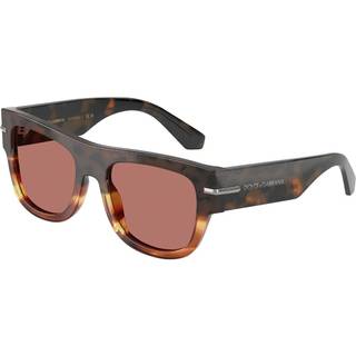 Dolce & Gabbana DG4484F Asian Fit 3438M6 54 Solbriller Mænd Tortoiseshell - Shiny Faded Warm Brown Tortoise - 54mm
