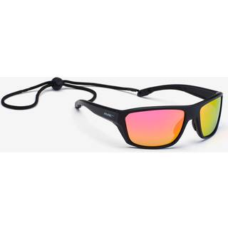 Virgo Polarized Sports Sunglasses Unisex Black/Pink Coral, Størrelse:One Size - Tilbehør > Briller