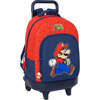 Super Mario Compact Trolley Kuffert 33L Trick, Mørkeblå/Rød