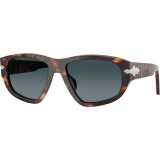 Persol Unisex PO0050S 24/S3 Solbriller Acetat Skildpadde Blå Geometrisk Polariseret Skygge