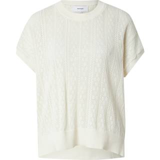 NÜMPH - NULIVAS SS PULLOVER - Pristine - L - Hvid - Knit