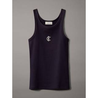 Ribbed Cotton Logo Tank Top - Multi - XS